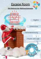 Vorschau - Arbeitsblätter - Materialpaket Weihnachten Silvester Neujahr Mathe Rätseln Knobeln - Seite 1