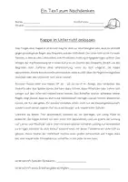 Vorschau - Arbeitsblätter - Abschreibtext - ein Text zum Nachdenken - Kappe im Unterricht - Seite 3