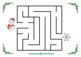 Vista previa - Hojas de trabajo - Laberintos Navidad - página 2
