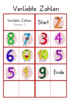 Vorschau - Spiele - Domino Verliebte Zahlen - dreifach differenziert - Seite 1