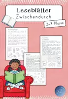 Vorschau - Arbeitsblätter - Leseblätter - Zwischendurch (2. - 3. Klasse) - Deckblatt