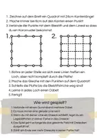 Vorschau - Mal- und Bastelvorlagen - Geobrett Bauanleitung / Käsekästchen - Seite 1