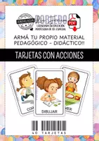 Vista previa - Tarjetas / Manipulativos - TARJETAS CON ACCIONES - Portada
