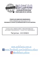 Vista previa - Tarjetas / Manipulativos - TARJETAS CON ACCIONES - página 1