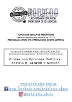 Vista previa - Tarjetas / Manipulativos - Tarjetas: Artículo, Género y Número CON IMÁGENES REALES - página 1