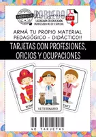 Vista previa - Refuerzo / NEE / Materiales de apoyo - TARJETAS PROFESIONES, OFICIOS Y OCUPACIONES - Portada