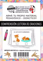 Vista previa - Tarjetas / Manipulativos - TARJETAS: Comprensión Lectora de Oraciones - Portada