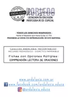 Vista previa - Tarjetas / Manipulativos - TARJETAS: Comprensión Lectora de Oraciones - página 1