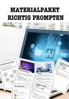 Vorschau - Arbeitsblätter - So lernen Schüler prompten - Praxismaterial mit Audio - Deckblatt