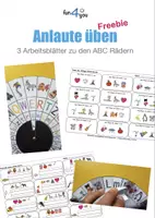 Vorschau - Arbeitsblätter - Anlaute - Arbeitsblätter zu den ABC Rädern - Freebie - Deckblatt
