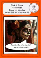 Vorschau - Arbeitsblätter - Ethik 3 Totenfeste el Dia de los muertos - Deckblatt