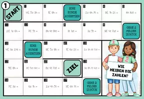 Vorschau - Stationenlernen - STELLENWERTE (mit Dezimalstellen)– 3 Mathe-Brettspiele - Seite 1