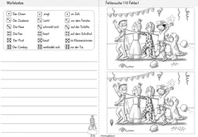 Vorschau - Stationenlernen - Fasching Karneval Rätselheft | Knobelaufgaben Grundschule Klasse 1-4 - Seite 3