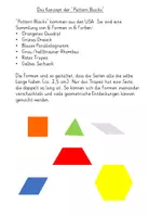 Vorschau - Stundenentwürfe - Geometrie und Kunst- Formen und Flächen Legen und Zusammensetzen nach dem Pattern Block Konzept aus den USA - Seite 1