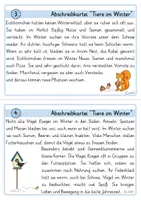 Vorschau - Aufgabenkarten - Abschreibkartei Tiere im Winter Klasse 3./ 4. Lesekartei - Seite 3