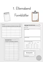 Vorschau - Anderer Materialtyp - 1. Elternabend Formblätter Klasse 1 - Deckblatt