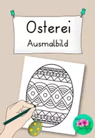 Vorschau - Mal- und Bastelvorlagen - Osterei - Ausmalbild - Deckblatt