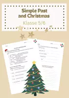 Vorschau - Arbeitsblätter - Simple Past and Christmas Klasse 5/6 - Deckblatt
