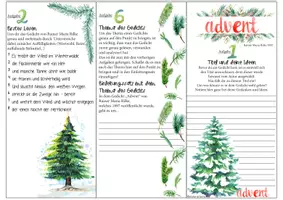 Vorschau - Stundenentwürfe - Übung Gedicht/ Gedichtinterpretation: Lyrik: Wintergedicht Advent - Seite 1