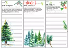 Vorschau - Stundenentwürfe - Übung Gedicht/ Gedichtinterpretation: Lyrik: Wintergedicht Advent - Seite 2