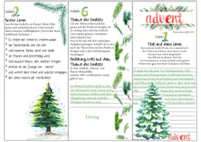 Vorschau - Stundenentwürfe - Übung Gedicht/ Gedichtinterpretation: Lyrik: Wintergedicht Advent - Seite 3