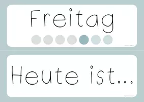 Vorschau - selbst erstellte Cliparts/Grafiken - Tafelkalender für die Grundschule - Seite 3