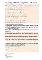 Vorschau - Arbeitsblätter - Gedichtvergleich: 3 Gedichte zum Krieg - Deckblatt