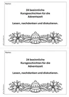 Vorschau - Text - 24 besinnliche Adventsgeschichten, Lesen, Nachdenken und Diskutieren - Seite 1
