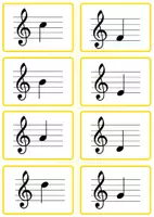 anteprima - Flashcard - Flashcards e attività: note musicali - Pagina 1