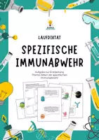 Vorschau - Anderer Materialtyp - Laufdiktat: Aufgaben der Zellen der spezifischen Immunabwehr - Deckblatt