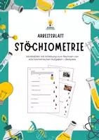 Vorschau - Arbeitsblätter - Anleitung zum Stöchiometrischen Rechnen mit Beispielen - Deckblatt