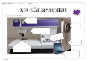 Vorschau - Arbeitsblätter - Nähmaschine P - AB Teile Fachbegriffe + Lösung - Seite 2