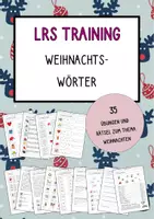 Vorschau - Arbeitsblätter - LRS-Training Weihnachten - Wörter Sätze - 35 Übungen Lesen Schreiben Rätsel - Deckblatt