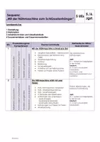 Vorschau - Lehrpläne/Lehrermaterial - Nähmaschine - Schlüsselanhänger - Sequenzplanung - Seite 1