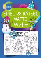 Vorschau - Mal- und Bastelvorlagen - Ausmalbilder Winter - Spiel- & Rätselmatte "Winter" - Rätseln & malen | Winter Rätsel | Aufgaben für Schnelle | Ich bin fertig Aufgaben | Lückenfüller - Deckblatt