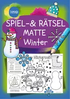 Vorschau - Mal- und Bastelvorlagen - Ausmalbilder Winter - Spiel- & Rätselmatte "Winter" - Rätseln & malen | Winter Rätsel | Aufgaben für Schnelle | Ich bin fertig Aufgaben | Lückenfüller - Deckblatt