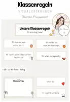 Vorschau - Poster - Classroom-Management: Klassenregeln für den Anfangsunterricht (+ Klassenvertrag) - Deckblatt