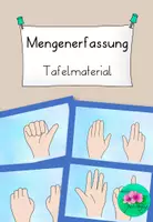 Vorschau - Präsentationen/Tafelbilder - Mengenerfassung mit Fingern- Tafelmaterial - Deckblatt
