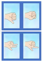 Vorschau - Präsentationen/Tafelbilder - Mengenerfassung mit Fingern- Tafelmaterial - Seite 1