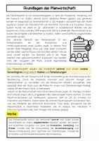 Vorschau - Arbeitsblätter - Planwirtschaft/Zentralverwaltungswirtschaft: Definition, Mechanismen - Vergleich zur Marktwirtschaft - Seite 1