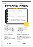 Vista previa - Unidades / Secuencias / Situaciones de Aprendizaje - FICHA APROXIMACIÓN NUMÉRICA - Portada