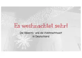 Vorschau - Arbeitsblätter - DaF/DaZ-Materialpaket: Weihnachten in Deutschland (PPP, Bildkarten, Arbeitsblätter) - DaF / DaZ - Seite 1