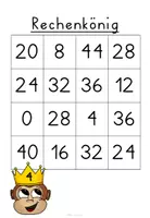 Vorschau - Spiele - Rechenkönig Spiel Einmaleins - ohne farbige Hintergründe - Seite 3