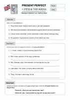 Vorschau - Arbeitsblätter - Present Perfect vs Simple Past mit Wortfeld Pets & The Media - Seite 2