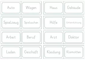 Vorschau - Spiele - Merk es dir! Merkspiel Synonyme Nomen (ohne Artikel) - DAZ - Seite 3