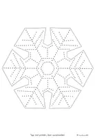 Vorschau - Mal- und Bastelvorlagen - Schneeflocken zum Prickeln - Fensterschmuck Winter - Seite 2