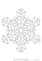 Vorschau - Mal- und Bastelvorlagen - Schneeflocken zum Prickeln - Fensterschmuck Winter - Seite 3