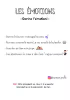 Vista previa - Juegos / Gamificación - Les émotions (2) - Jeu (compréhension écrite) - Portada