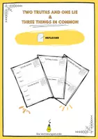 Vorschau - Anderer Materialtyp - Two truths and one lie & Three things in common (DE und EN) - Deckblatt
