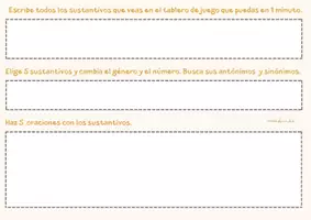Vista previa - Juegos / Gamificación - JUEGOS DE CATEGORIAS GRAMATICALES (SUSTANTIVOS) - página 2